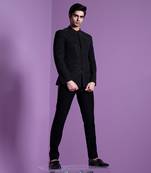 Black Dazzle Shadow Bandhgala Set