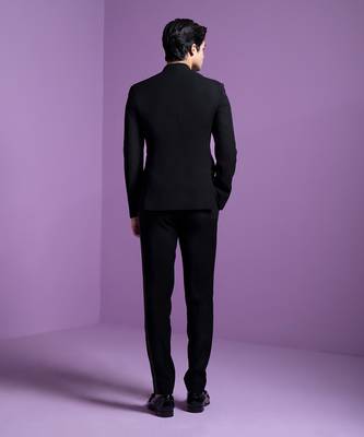 Black Dazzle Shadow Bandhgala Set 4