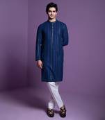 Midnight blue kurta set