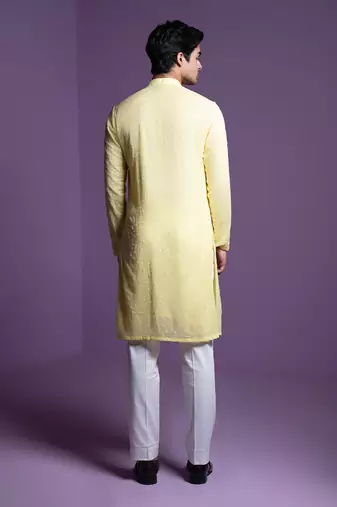 Lemon yellow Kurta set