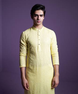 Lemon yellow Kurta set 5