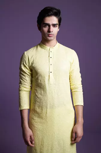 Lemon yellow Kurta set