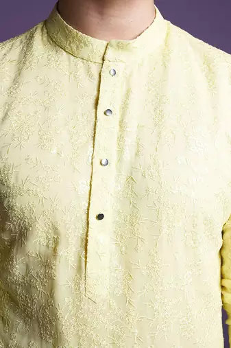 Lemon yellow Kurta set