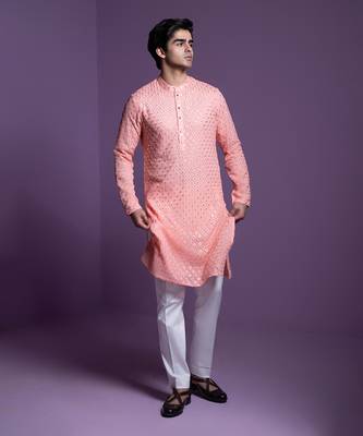 Coral kurta Set 1