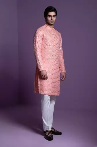 Coral kurta Set