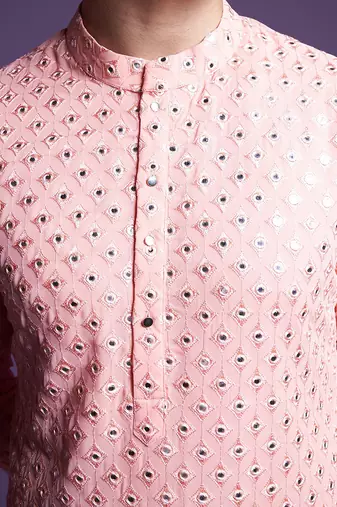 Coral kurta Set