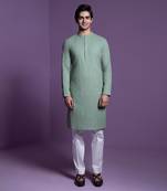Sage Green Brush Kurta set