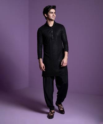 Black Kurta set 1