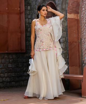 Ayla Ivory Skirt Set 1