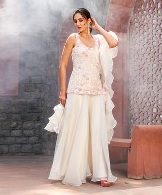 Ayla Ivory Skirt Set 3