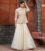 Amina Ivory Sharara Set