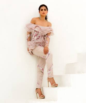 Lavender La Rosa Ruffled Cord Set 2
