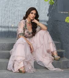 Peach Serena Layered Garara Set