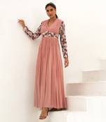 Rosanne Rose pink Embroidered Gown