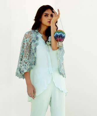 Seagreen Celeste Embroidered Pant Set 2