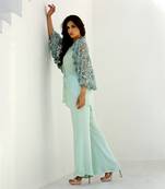 Seagreen Celeste Embroidered Pant Set