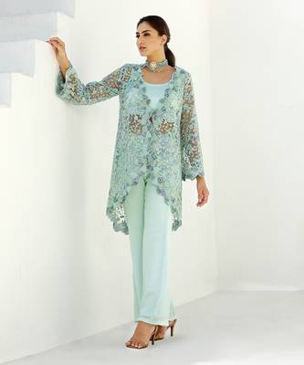 Ether Seagreen Pant Set 1