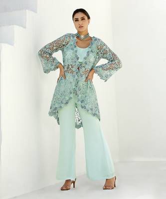 Ether Seagreen Pant Set 5