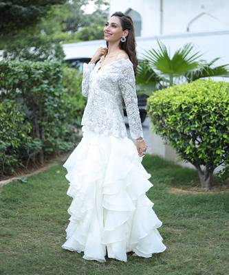 Alia White skirt set 2