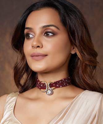 Royal Red Polki Choker 1
