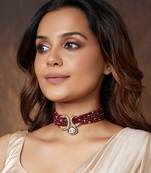 Royal Red Polki Choker