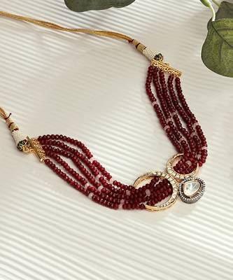 Royal Red Polki Choker 3