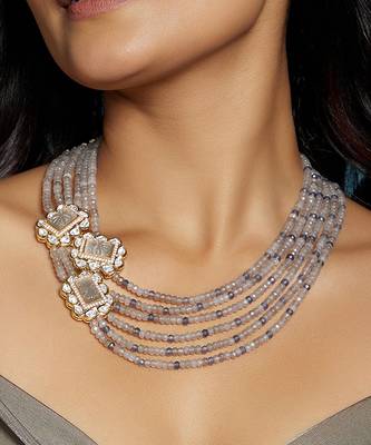 Layered Grey Necklace 2
