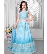 Wedding Designer Sky Fox Georgette Lehenga choli