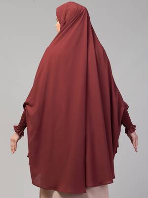 Nazneen stretchable smoking at wrist knee length Jilbab cum prayer khimar  Hijab 2