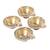 Stone & Kundan Studded Set of 4 Diya in Golden