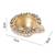 Stone & Kundan Studded Set of 4 Diya in Golden
