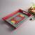Wooden Designer Tray with Traditional Print