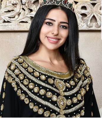 Black Georgette Embroidered Zari Work Kaftan 2
