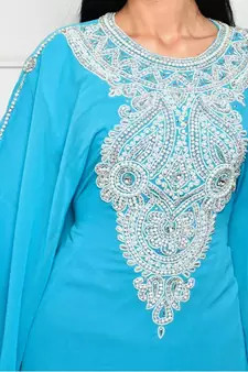 Sale!! Royal-Fashion Dubai Beaded Kaftan Abaya Party African Clothing Crystal Fancy Work New Collection Dresses