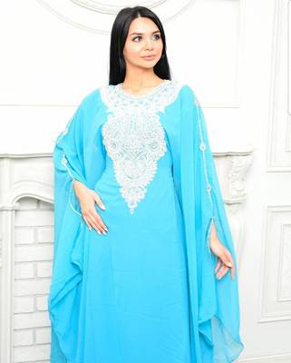 Sale!! Royal-Fashion Dubai Beaded Kaftan Abaya Party African Clothing Crystal Fancy Work New Collection Dresses 4