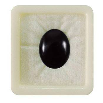 Natural Black Onyx at Wholesale Rate Fine Quality 12.25 Ratti 11 Carat Oval Shape Haqiq Loose Gemstone 1 Pcs 1