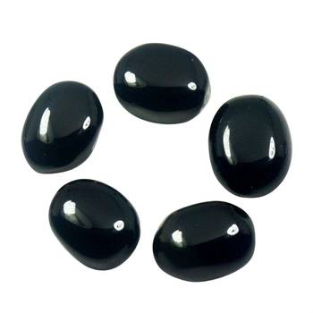 Natural Black Onyx at Wholesale Rate Fine Quality 11.25 Ratti 10.12 Carat Oval Shape Haqiq Loose Gemstone 1 Pcs 2