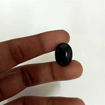 Natural Black Onyx at Wholesale Rate Fine Quality 11.25 Ratti 10.12 Carat Oval Shape Haqiq Loose Gemstone 1 Pcs 4