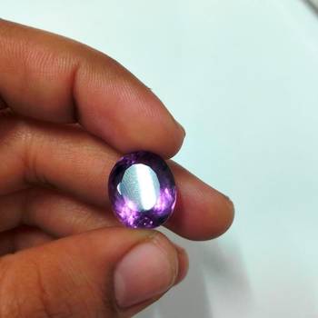Natural Amethyst at Wholesale Rate 11.25 Ratti 10.12 Carat Oval Shape                          Loose Gemstone 1 Piece 3