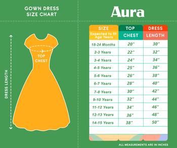 Aura Girls Ethnic Print and Embroidery Peach Casual Wear Cotton Mulmul Gown With Chiffon Dupatta  4