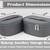 atorakushon Fabric Makeup Jewellery Storage Box Cosmetic Toiletry Bag Necklace Wardrobe Organizer Set of 2 Pink