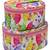 atorakushon Fabric Makeup Jewellery Storage Box Cosmetic Toiletry Bag Necklace Wardrobe Organizer Set of 2 Pink