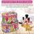 atorakushon Fabric Makeup Jewellery Storage Box Cosmetic Toiletry Bag Necklace Wardrobe Organizer Set of 2 Pink