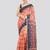 PinkLoom Women's  Peach Hand_Woven Soft Cotton Jamdani-Sarees Without Blouse Piece