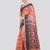 PinkLoom Women's  Peach Hand_Woven Soft Cotton Jamdani-Sarees Without Blouse Piece