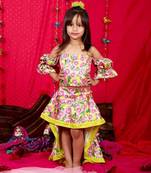 Up and down Skirt with crop top