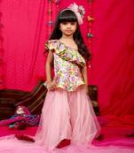 Multicolor Frill pattern skirt