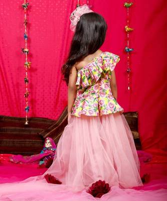 Multicolor Frill pattern skirt 2