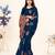 Light Blue Woven Banarasi Art Silk Saree With Blouse