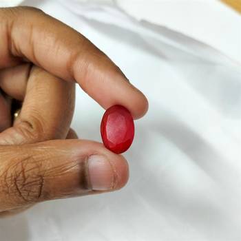 Natural Carnelian at Wholesale Rate 4.25 Ratti 3.86 Carat Oval Shape रात-रतुवा Loose Gemstone Astrology Purpose 1 Pcs 4